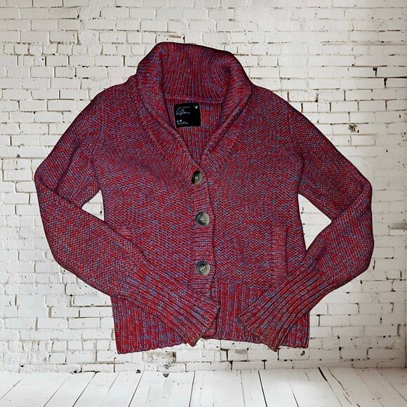 [Y2K Fashion] American Eagle Cardigan Sweater Chunky Knit Womens Medium - 2009 - Picture 1 of 9